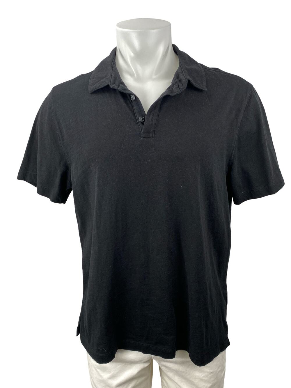 Banana Republic Vintage Men's Black Short Sleeve Golf Casual Polo Shirt Size L